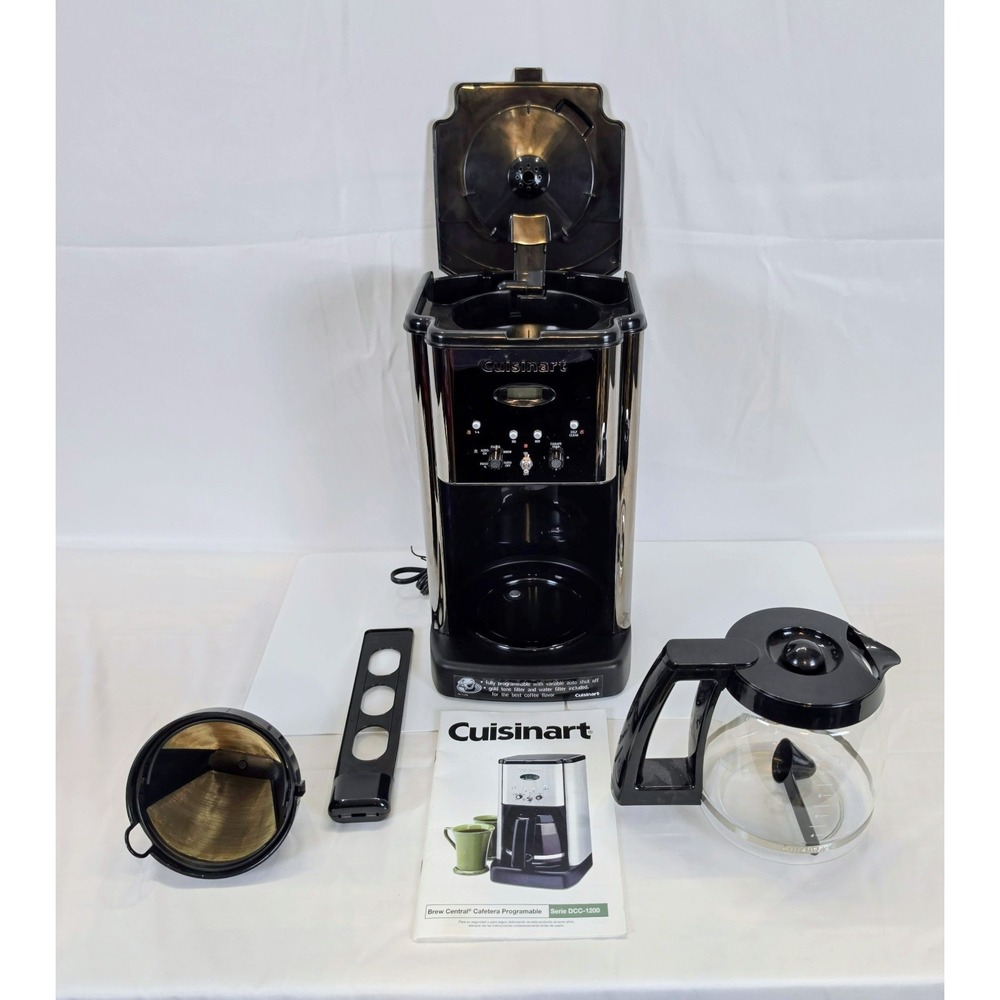 Cuisinart Stainless Brew Central 12 Cup Programmable Coffee Maker DCC-1200 NEW!‎